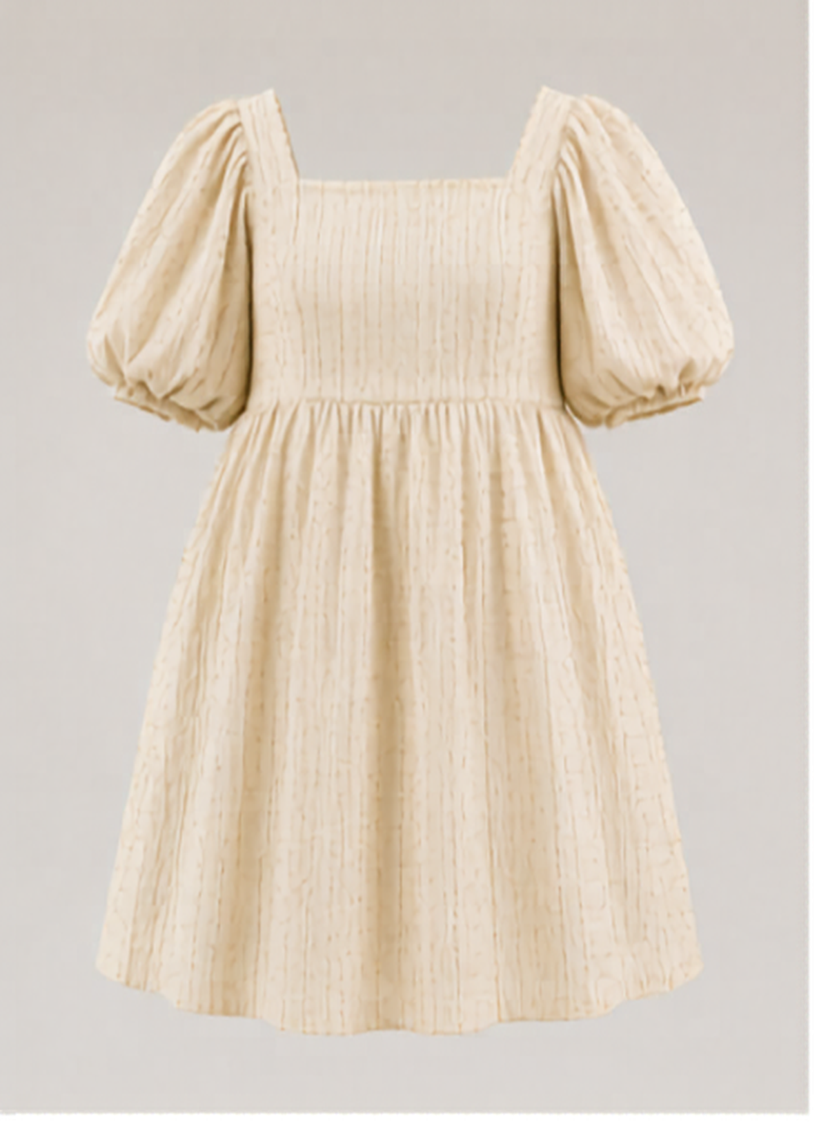 Shimmer Puff Sleeve Dress