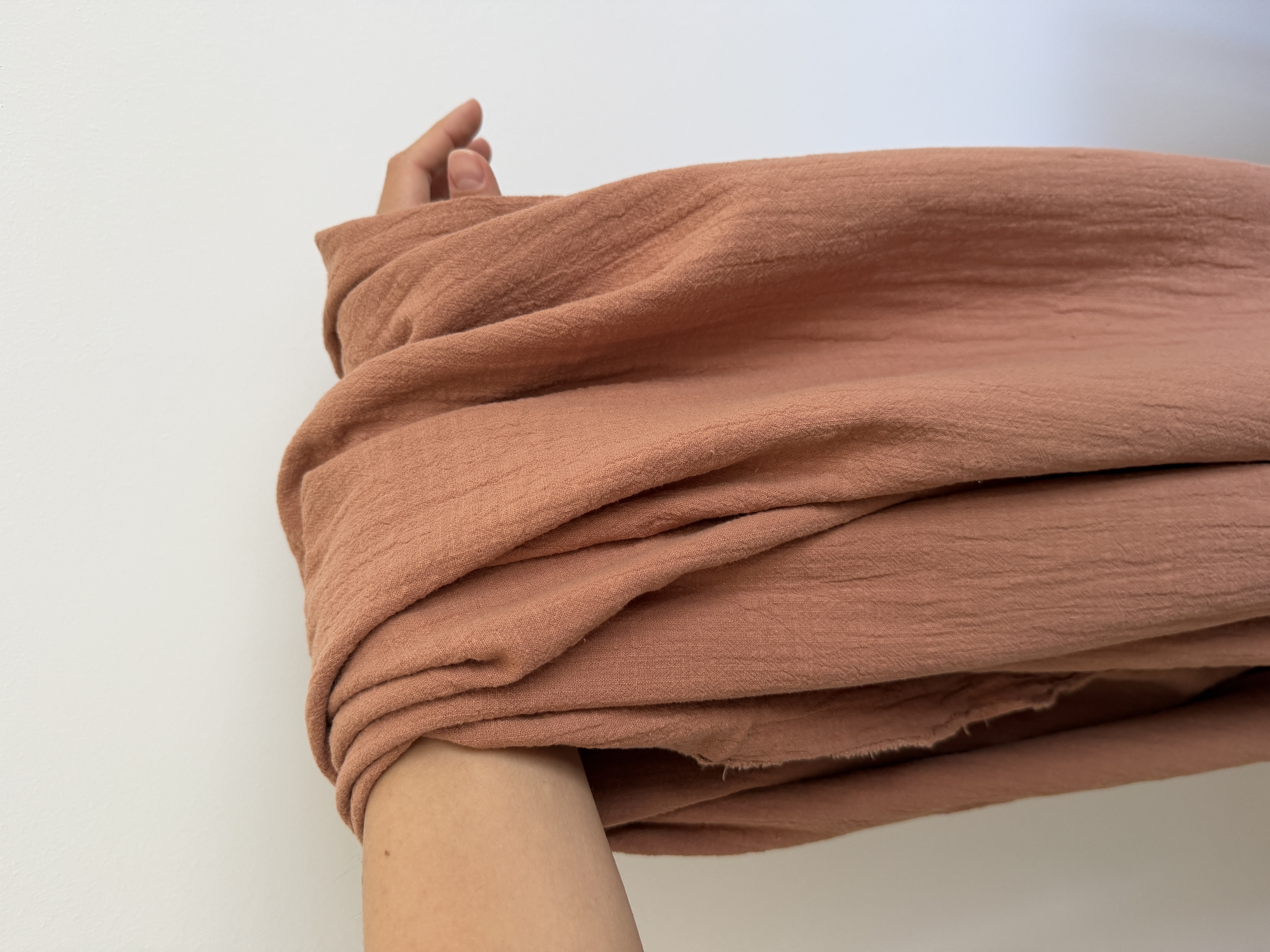 Terracotta Puff Sleeve Dress — view 3